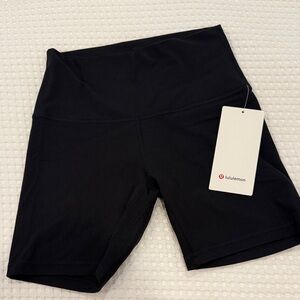NWT lululemon athletica Align HR Ribbed Shorts Black